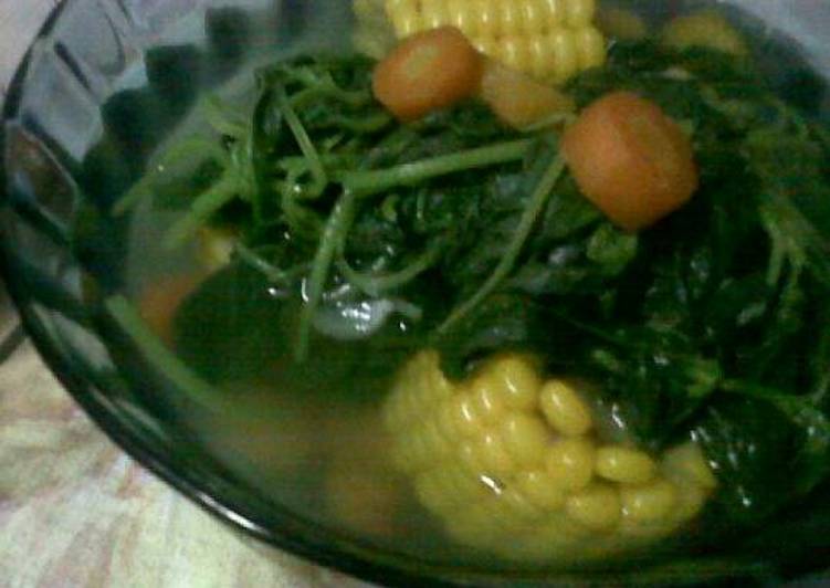 resep lengkap untuk Sayur Bening Bayam