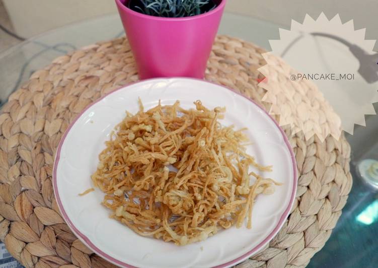 resep masakan Jamur enoki crispy