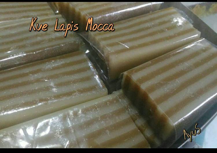resep lengkap untuk Kue Lapis Mocha