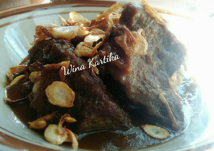 cara membuat Daging Sapi Bumbu Lapis Simple