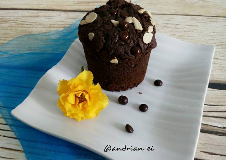 resep makanan Dan Lepard Chocolate Custard Muffin