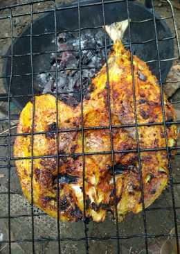 Ikan kue bakar bumbu ulek