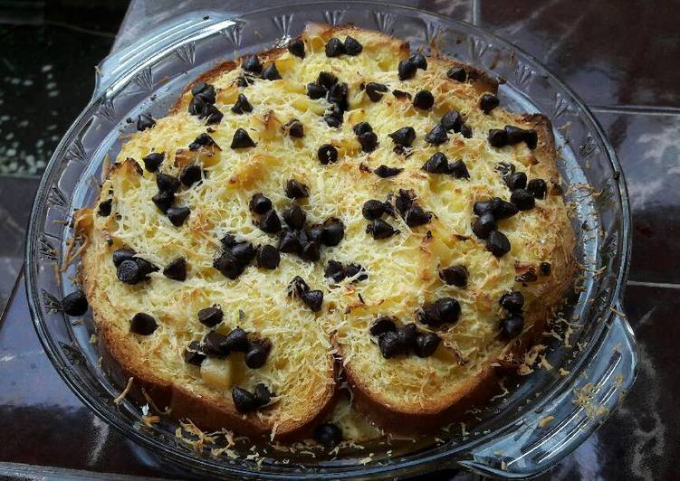 Resep puding roti tawar