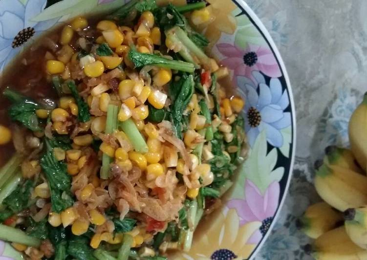 resep masakan Tumis Sawi Jagung Manis