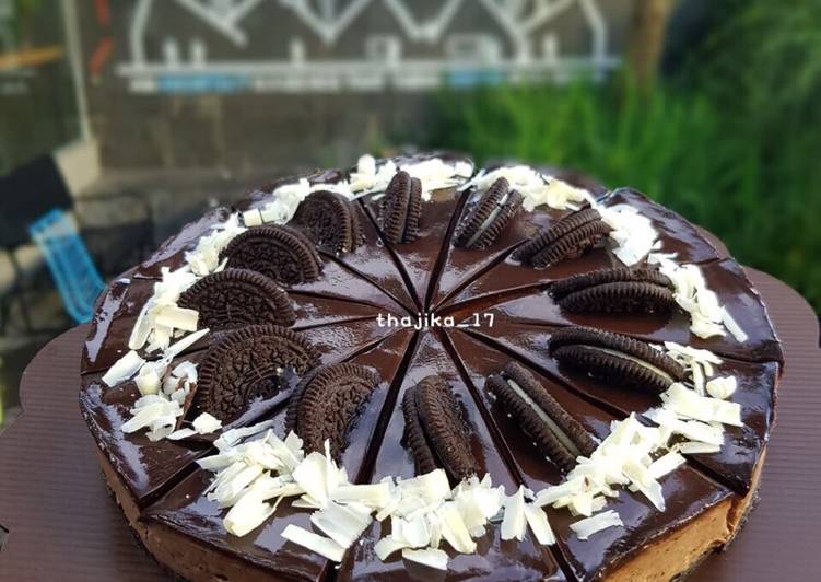 resep Choco oreo cheesecake(unbaked)