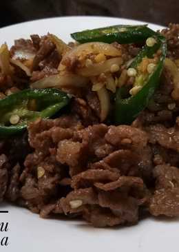 Beef Yakiniku (menu sahur)