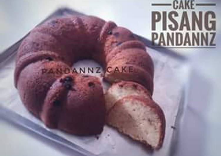 resep Banana Cake / Cake Pisang Panggang