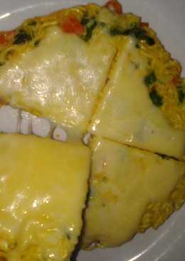 Dadar telur mie sayur mozarella