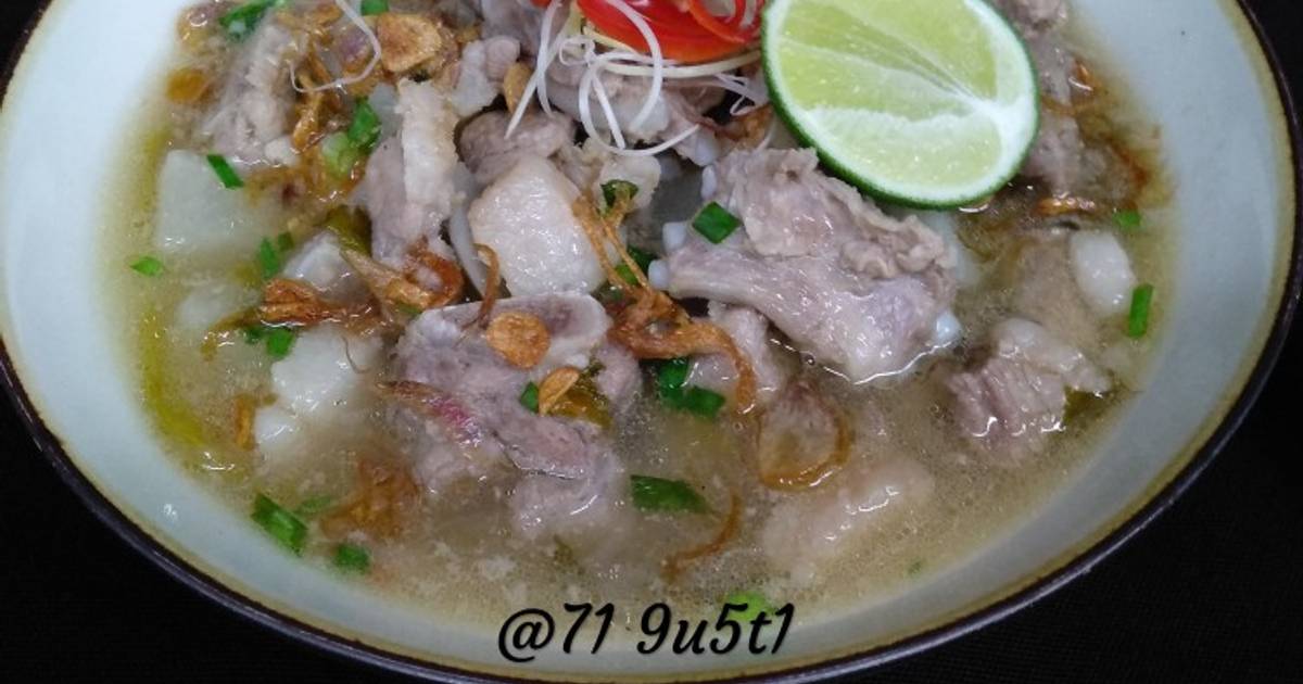 6 resep soto lobak babi enak dan sederhana Cookpad