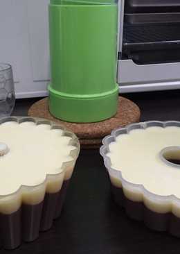 Puding Cokelat dng Fla Susu Sederhana (Tanpa bhn instant)