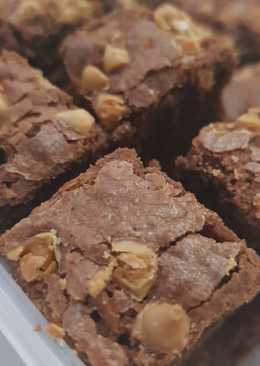 Easy Fudgy Brownie (no mixer)