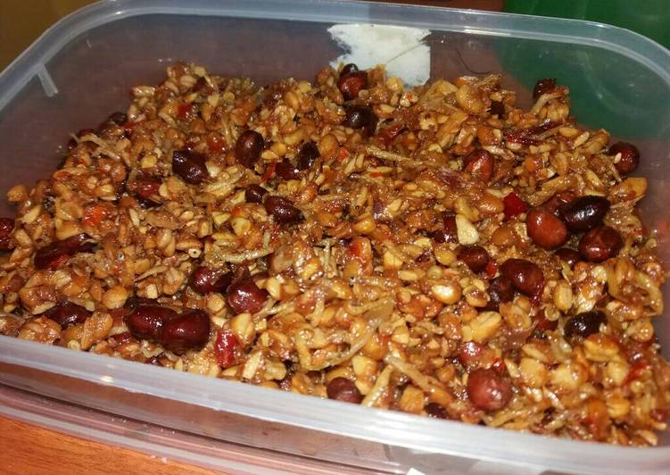 resep makanan Kering tempe teri Medan kacang tanah