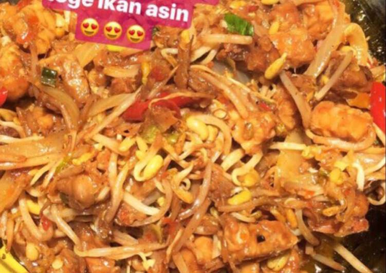 resep masakan Oseng tempe toge ikan asin jambal pedes