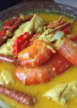 Gulai Udang Galah + Tahu