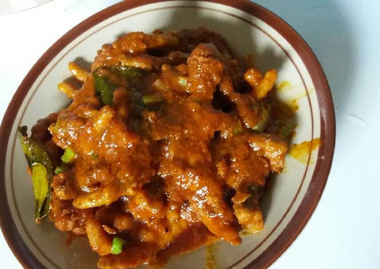 resep lengkap untuk Ceker bumbu rujak