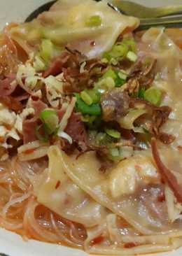 Bihun Pangsit Kuah Pedas