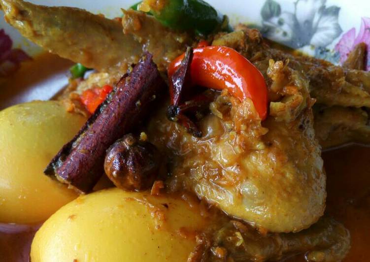 resep Sayur Kari Ayam + Telur