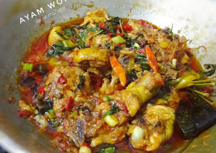 resep lengkap untuk Ayam woku