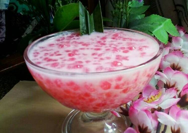 resep lengkap untuk Bubur Sagu Mutiara