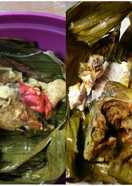 Pepes ayam kampung & ikan mas sesukanya