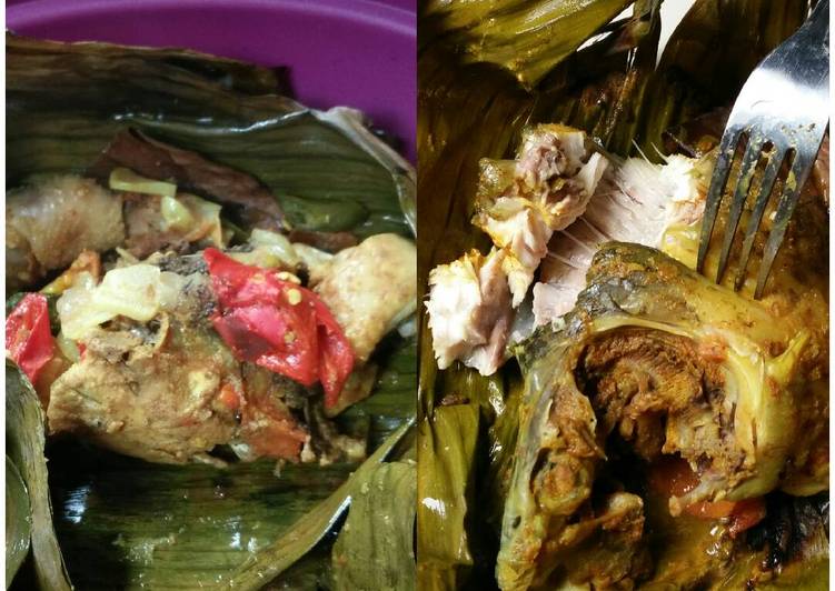 resep makanan Pepes ayam kampung & ikan mas sesukanya