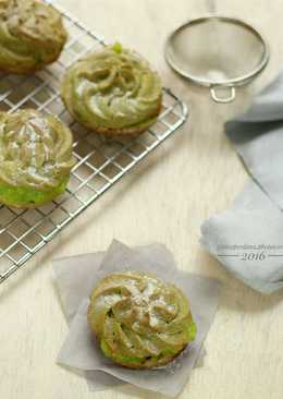 Matcha Soes Vla Pandan