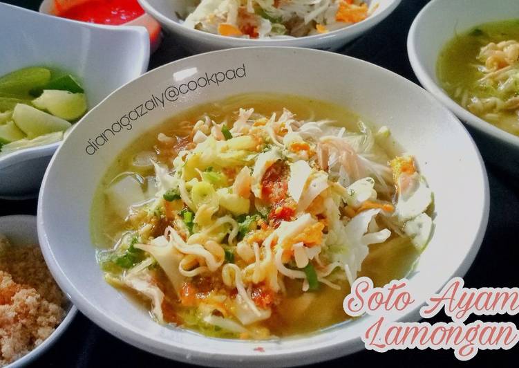 bahan dan cara membuat Soto Ayam Lamongan (Soto Surabaya)