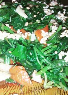 Sigeumchi Namul (Salad Bayam Korea Ala Risha)