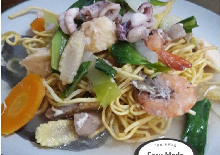 cara membuat I Fu Mie Seafood