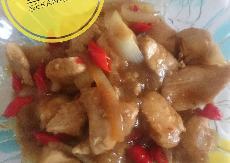 resep makanan Ayam goreng saos tiram