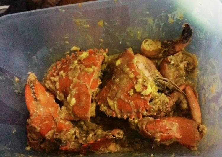 resep lengkap untuk kepiting saus telur asin