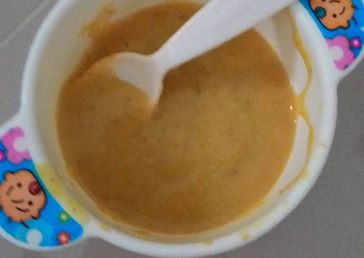 cara membuat Bubur halus LiTaTel [brokoLi Tahu worTel] - mpasi bayi 6bulan+