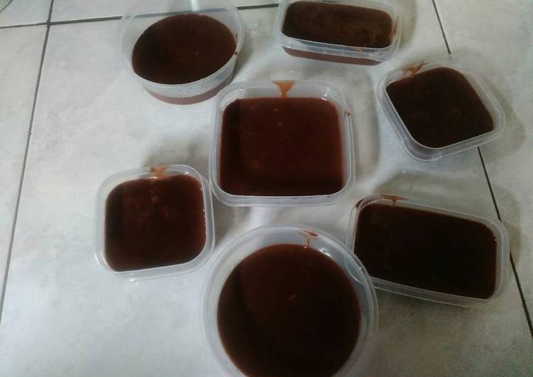 bahan dan cara membuat Pudding Coklat Susu praktis