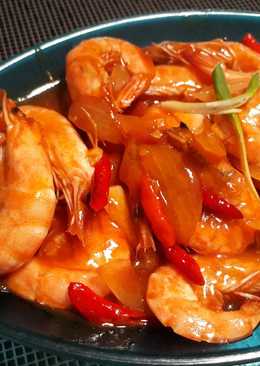Udang saus padang (ala seafood)