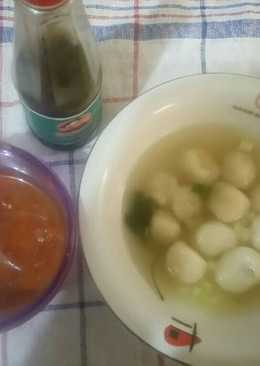 Bakso aci + sambel