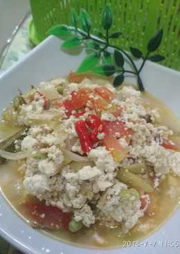 Botok Tahu pedas (simple tanpa bungkus daun pisang)