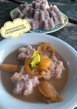 Buleukat Kuah Tuhé aka pulut ketan kuah santan nangka gulmer