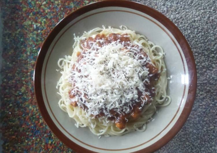 gambar untuk resep makanan Spagetti la fonte saus barbeque