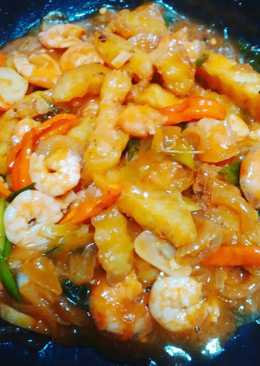 Udang Asam manis mudah, praktis,yummyy