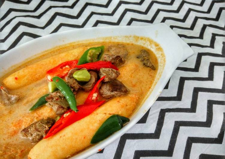 cara membuat Gulai Terubuk Ati Ampela