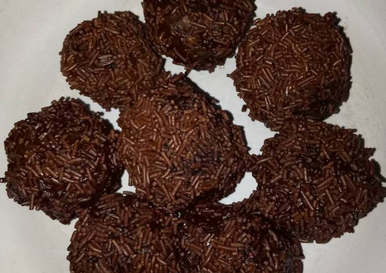 resep makanan Truffle chocolate havermut