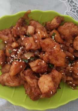 Ayam goreng crispy saos teriyaki