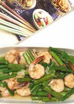 Tumis Asparagus Udang