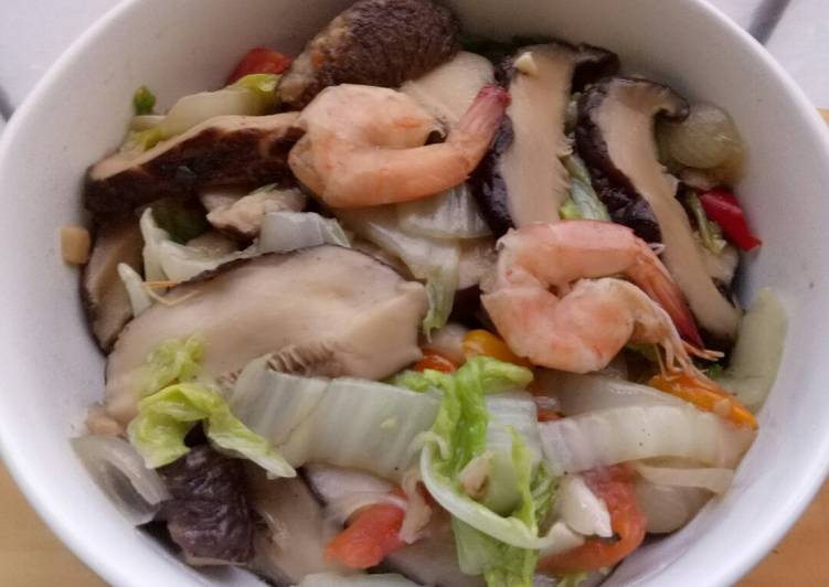  Resep Sawi putih tumis jamur shiitake oleh Putri Renkganis 