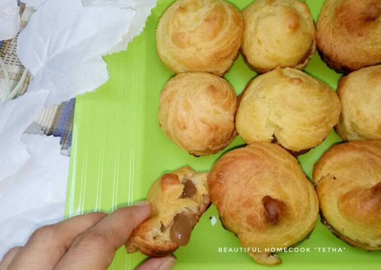 resep lengkap untuk Soes Fla Cappuccino