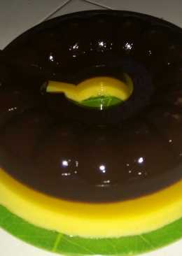 Puding busa coklat jeruk