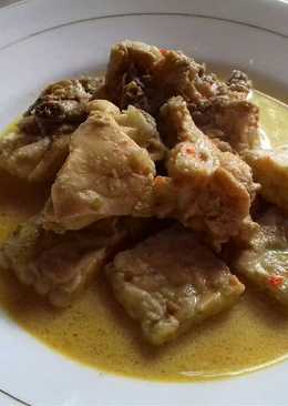 Gulai ayam campur tempe