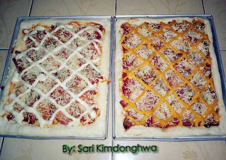 Resep PIZZA SOSIS BEEF BURGER By Sari Utami Kimdonghwa