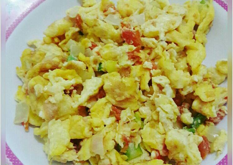 resep Cheesy scrambel egg