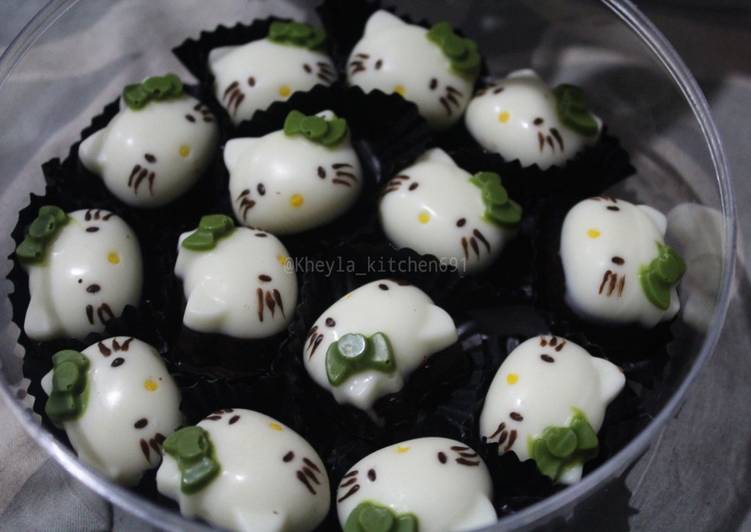 gambar untuk resep makanan Praline Kacang Coklat Hellokitty + Tips